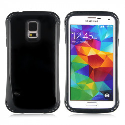 Samsung Galaxy S5 i9600 First Class Gummy Hybrid Case (Black)
